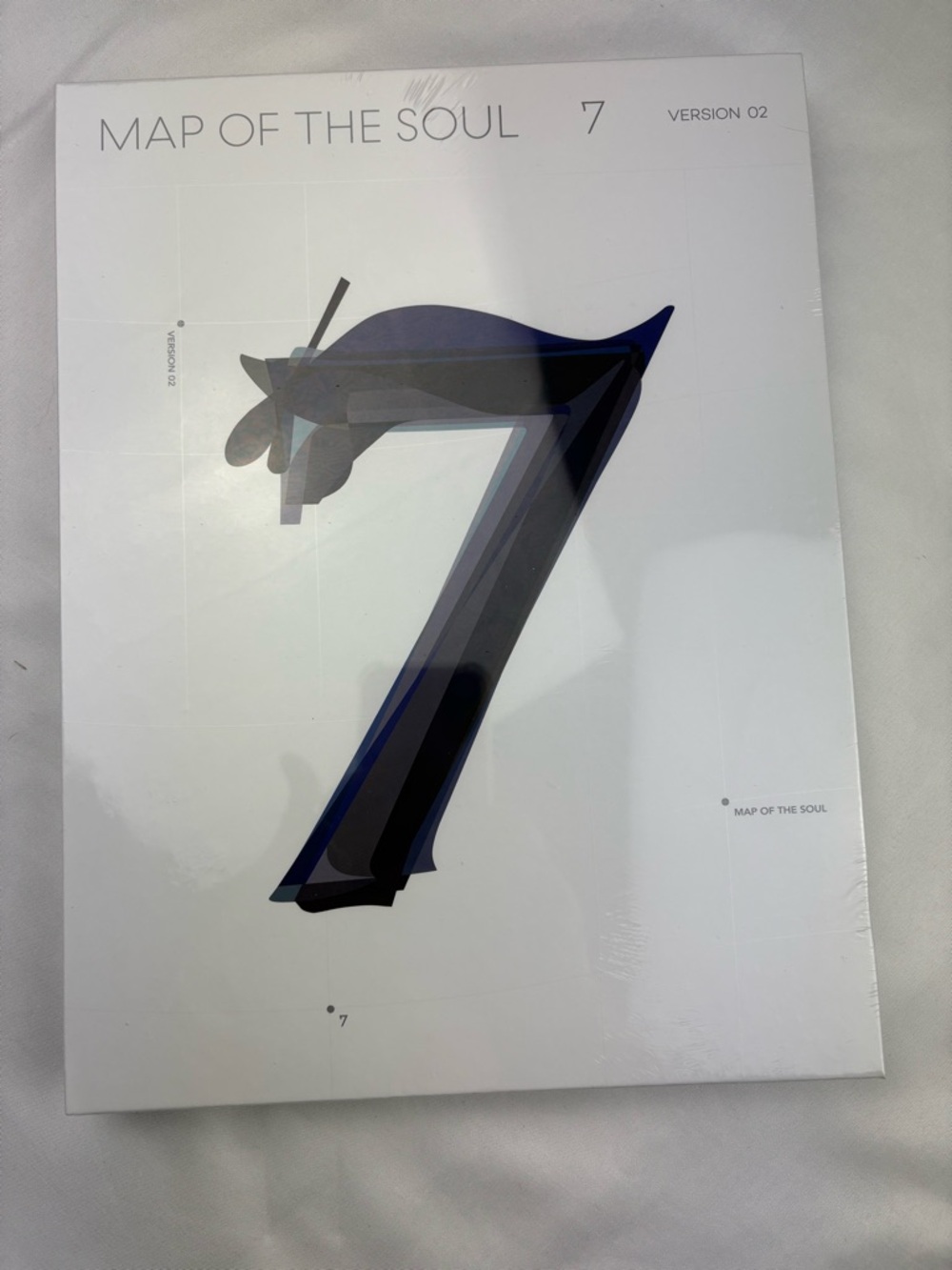 Map of the Soul 7 Art Print - White with Blue Accents version 2